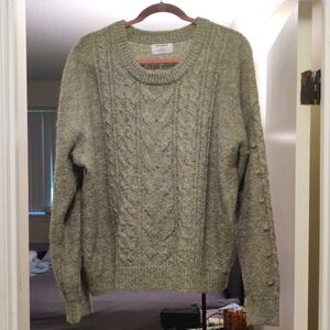 Gray cable knit sweater Old Navy size XL Tall